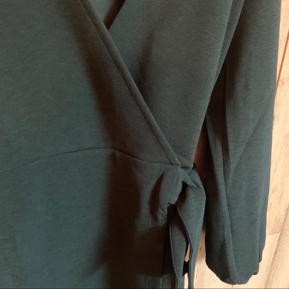 Long Sleeve Faux Wrap Dress Madewell - Picture 7 of 7